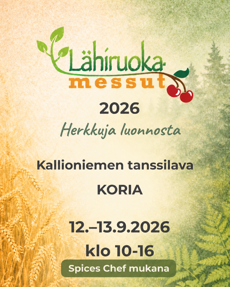 Tervetuloa Kevätmessuille 27.-30.3.2025 - Spices Chef on mukana 💚